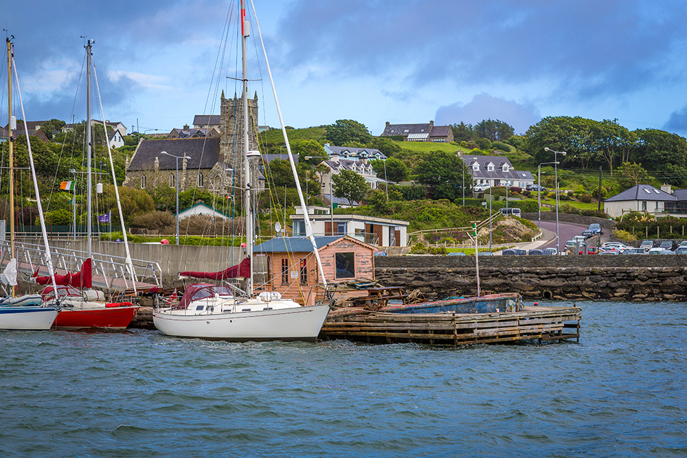 Picturesque view of Baltimore village near Skibbereen, West Cork.