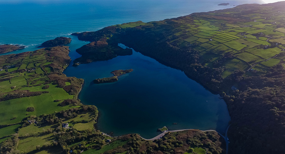 Tranquil waters of Lough Hyne in Skibbereen, West Cork.