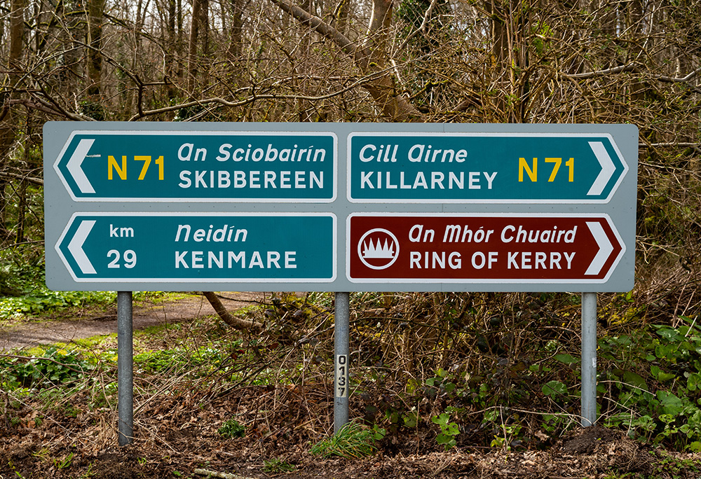 signpost pointing towards Skibbereen.