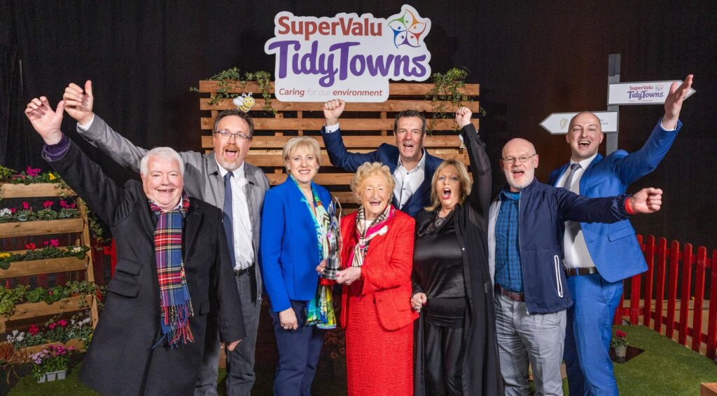 Kilbrittain and Cobh receiving awards at Tidy Towns 2022 ceremony