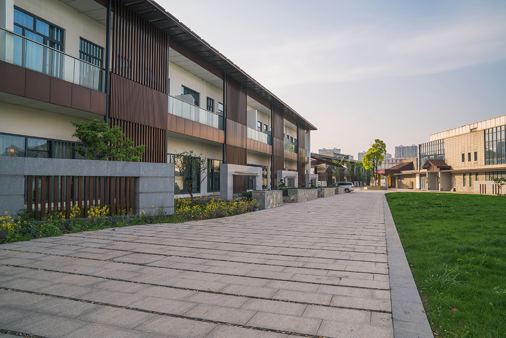 A pristine housing estate with manicured lawns and clean streets, honored in Tidy Towns 2022.